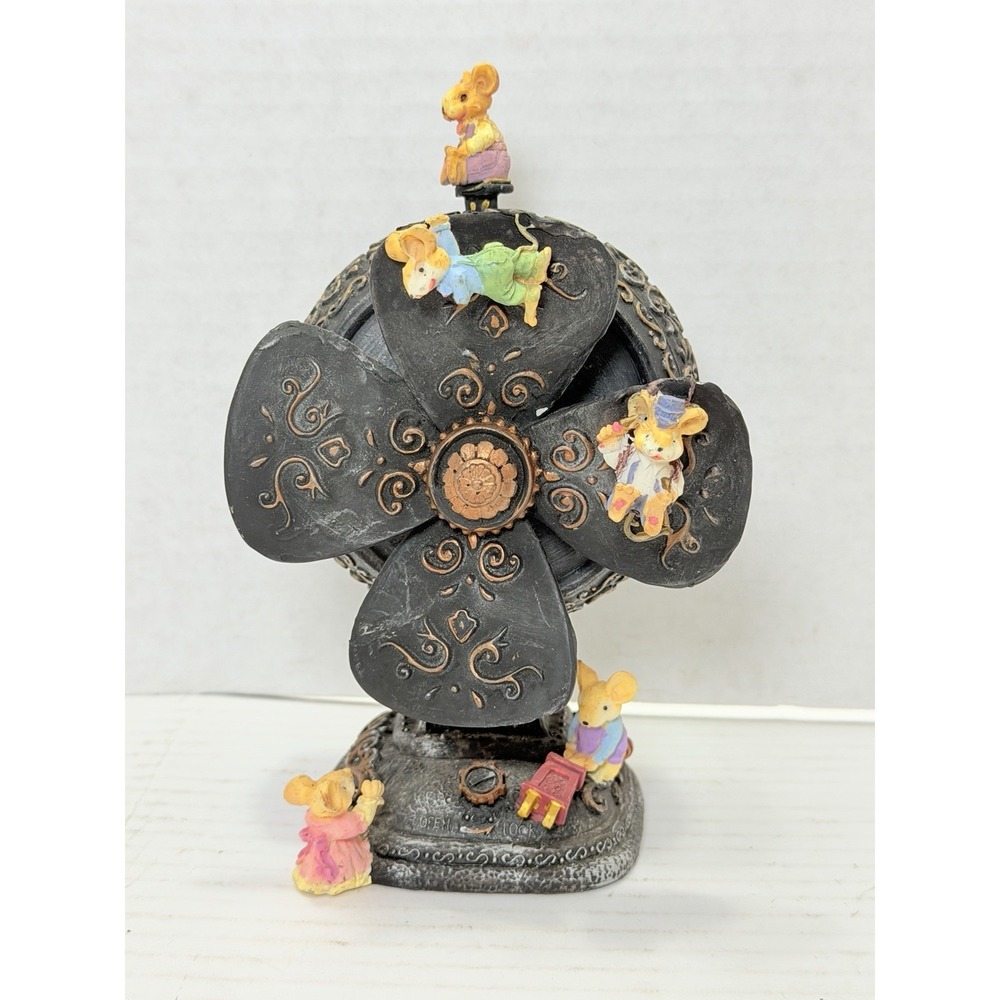Vintage Enesco Small World of Music Fan-Fair Animated Music Box For Repair
